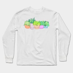 cartoon plants Long Sleeve T-Shirt